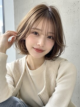 ノア 三宮店(NOA) 【NOA】大人可愛い韓国風小顔くびれボブ×顔まわりレイヤー