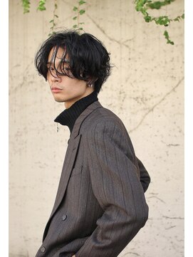 アリスバイアフロート 自由が丘(ALICe by AFLOAT) アンニュイカール　ナチュラルモードセンターパート　マッシュ