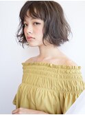 ふんわりくせ毛風カールボブ/前髪パーマ