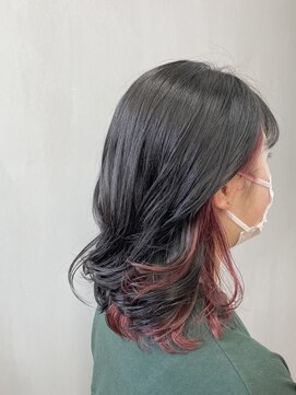 トップヘアー 中庄店(TOP HAIR fuapua) インナーカラー/ローズカラー『Nao』