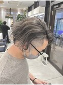 武蔵小杉脱白髪染めハイライトカラー刈り上げ