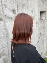 ヘアーディレクションイアス (HAIR DIRECTION eAs)&nbsp;夏は明るく！アプリコットオレンジ×くびれミディ