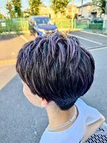 ラボーテイサミヘアーイースト(La.beaut'e ISAMI HAIR EAST) MEN’S HAIRハイライトマッシュパーマ〈理容室〉東浦和メンズ