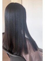 プレジール(Plaisir) 縮毛矯正髪質改善ナチュラルアースカラーサラ艶ストレートロング