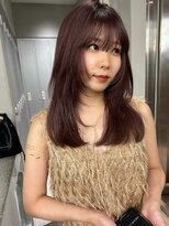 サイン 表参道(SIGN)&nbsp;レイヤーカットグレージュカラーデザインカラーシルキーベージュ