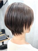 30代40代大人女性/前髪ありショートボブ/ショートヘア/髪質改善