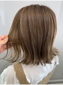 【gram】アッシュベージュ_ゆる巻き_艶感y