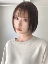 ブロウ ネックス ザ サロン 表参道(VLOW nex the salon)&nbsp;タッセルボブ/韓国/大人ボブ/グレージュ