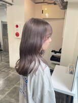 リアン バイ キートス(Lien by kiitos)&nbsp;シルバーグレー/ラベンダーグレージュ/ダブルカラー/透明感/