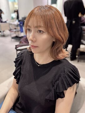 ステア ケース(stair case) 韓国顔まわり小顔カット肩上外ハネボブ