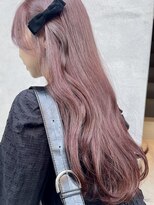 アルコイリスバイドールヘアー(ARCOIRIS by Dollhair)&nbsp;都島/ハイトーンカラー/ベビーピンク/ぱっつん前髪