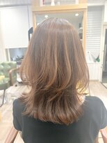 イロドリ(彩 irodori)&nbsp;ミディアムレイヤー☆20代30代40代グレージュ大人かわいい