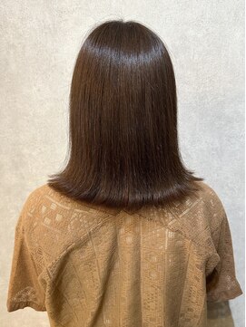 ウィスプ 赤羽店(wisp) 艶髪ストレート 外ハネくびれヘア 髪質改善Tr秋カラー#2