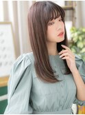 モノトーングレージュ大人かわいい小顔ロングc6川口20代30代40代