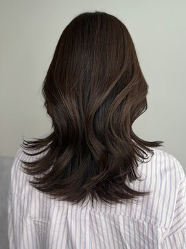 エニー 栄(Any) レイヤーカット×ラベンダーブラウン