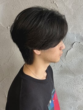 ニアウ 高崎店(Niau) メンズセンターウルフニュアンスパーマ群馬高崎眉毛韓国刈り上げ