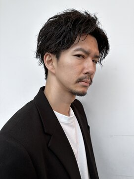 ロンドアベニール 北千住(Lond avenir) men'sメンズスペインカールフェザーパーマニュアンスパーマ