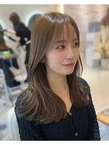 エヌ 大阪梅田店(enu)&nbsp;【大阪梅田】ミルクティーベージュ×韓国風くびれ巻き