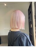 ハイトーンカラー×ナチュラルボブ/小倉