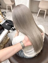 ロンド レア 天神大名店(Lond Le’a)&nbsp;ミディアムヘアデザインカラーフェイスフレーミング暗めカラー
