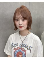 ロンドリゼル 札幌(Lond RiseL)&nbsp;オリーブグレー/前髪/ボブ/マロンベージュ/レイヤーカット/小顔