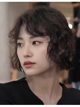 クラメールパリ 福岡(Kraemer Paris) 天神/大人パーマ】映画の主人公のような上品フレンチボブパーマ