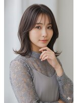 リリアーナ(LILIANA)&nbsp;池袋 グレーブラウン 大人ミディアム パープルブラウン 髪質改善