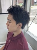 スパイキーショート　ピンパーマ