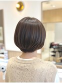 ナチュラル丸みショートボブ【若江岩田駅】