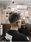 ツーブロックアイロンパーマ