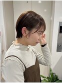 THE BLINK大人可愛いショートマッシュショートオリーブベージュ