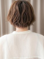 カバーヘア ブリス 北浦和(COVER HAIR bliss)&nbsp;ミルクブラウンブリーチなし立体感大人ショートヘア20代30代W