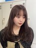 前髪カット+トレンドカラー