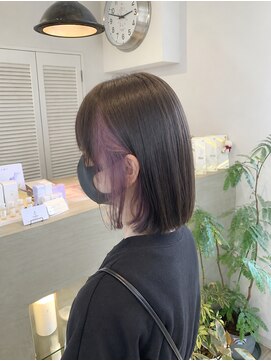 フレリス(FreRis) ラベンダーインナーカラー【守谷 美容室 ケアブリーチ】