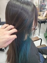 ヘアアンドメイク イムス(hair&make imus) 【imus東戸塚】 インナーカラーブルー