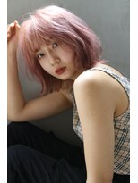 ブラン 栄(Blanc)&nbsp;【Blanc/栄】ラベンダーピンク/くすみピンク/ボブayk