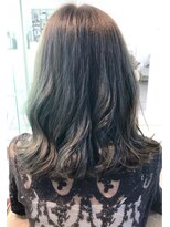 ミューズ 新小岩店(HAIR&NAIL MUSE)&nbsp;アッシュオリーブベージュカラーアッシュブラックうるツヤ髪