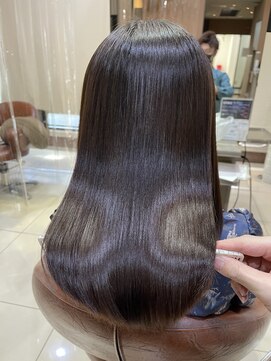 ヘアリゾートエーアイ 高田馬場店(hair resort Ai) 20代30代40代マロンベージュ/Aラインボブ/かきあげ[高田馬場駅]