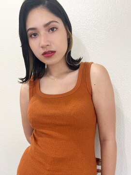 マリアバイアフロート(Maria by AFLOAT) 【山田】イヤリングカラー切りっぱなし外ハネボブ