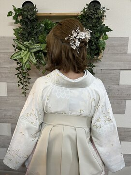 ロカット サロン(Roquat Salon) 卒業式ボブハーフアップアレンジ【ヘアアレンジ/立川/立川南】