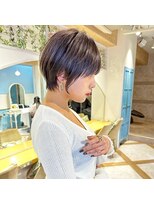 ロンド ストラーダ 心斎橋(Lond strada)&nbsp;ショート×ハイライト白髪ぼかし×シルキーベージュ[心斎橋]