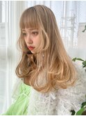 【blond beige】×【design cut】