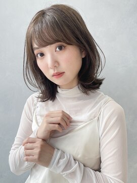 アイティーバイアルバム 松戸店(IT by ALBUM) くびれミディアム_マチルダボブピンクベージュ_39364