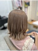 ブリーチ使用ミルクティ