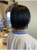 ショートから切りっぱなしボブ