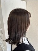 秋カラーマロングレージュ