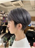 メンズマッシュブリーチカラーブロンドカラーハイライトカラー
