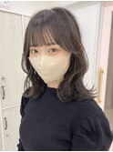 韓国風ミディアムレイヤー+ミントグレージュ *Lilme*