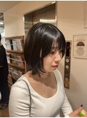 ★結べるボブうるツヤ前髪前髪パーマレイヤーロング
