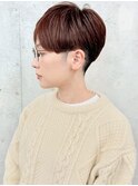 オレンジブラウン/大人可愛いベリーショート/ショートレイヤー